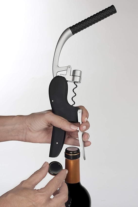Thumbnail 2 de ARCOS Sacacorchos Manual Moderno para Vino 🍷 con Cortacápsulas