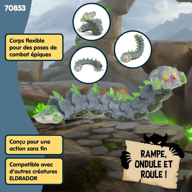 Detalle 2 de schleich ELDRADOR figurine Ver de Pierre 26cm