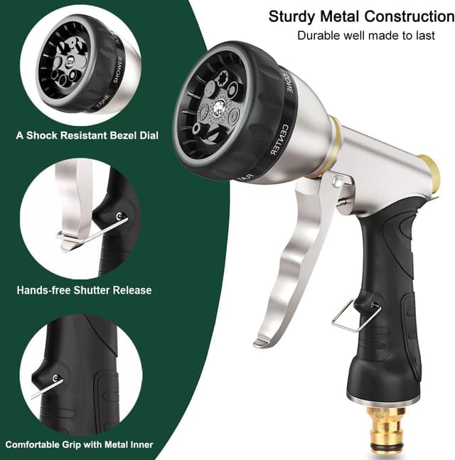 Thumbnail 2 de FANHAO Pistola de Jardín de Metal 🌼 7 Patrones de Riego
