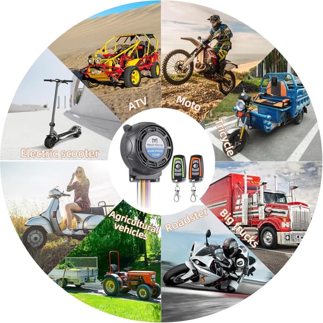 Thumbnail 5 de Rupse Motorrad-Alarmanlage 125 dB mit Start-Stopp per Fernbedienung (2 Fernbedienungen)