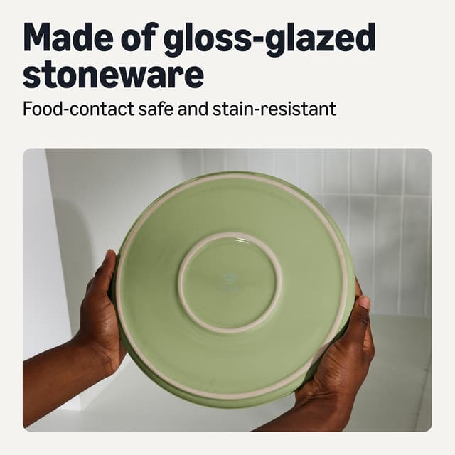 Thumbnail 2 de Amazon Basics Glazed Stoneware Dinner Plate 10.5 in. 🍽