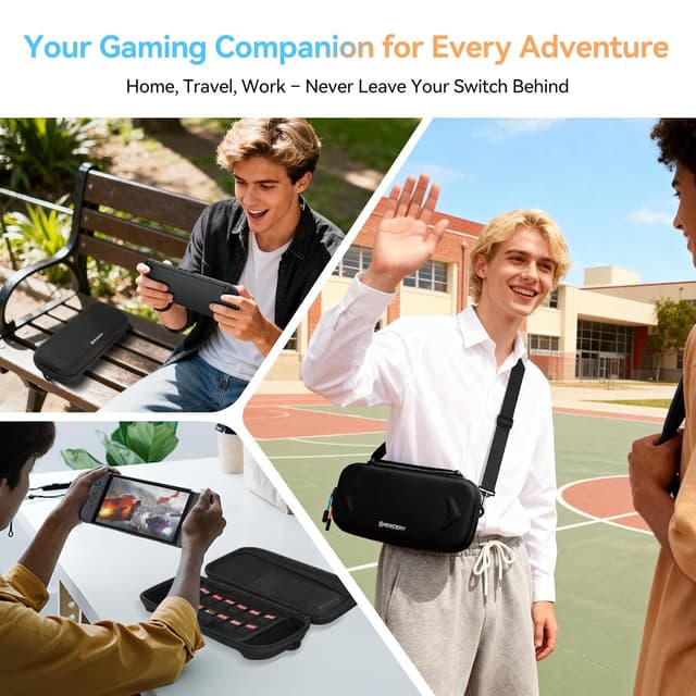 Detalle 2 de NEWDERY Tragetasche Switch 2, Hartschale