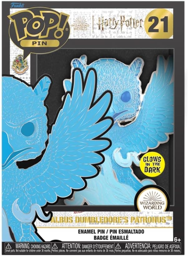 Detalle de Funko Pop! Large Enamel Pin Harry Potter — Patronus / broche émaillée à support couronne