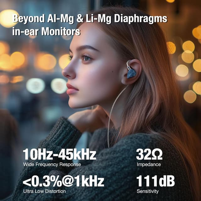 Detalle de Hidizs MK12 wired IEMs, 4.4 mm