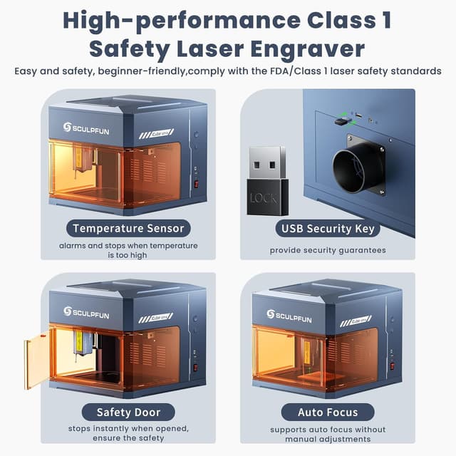 Thumbnail 3 de SCULPFUN iCube Ultra 12W incisore laser portatile per hobbisti
