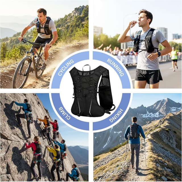 Thumbnail 6 de Zorbly Running Vest Hydration Pack 5L