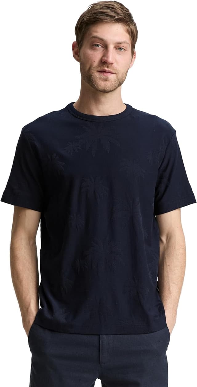 Detalle de Tom Tailor 1046767 T-Shirt da uomo a maniche corte: comfort quotidiano