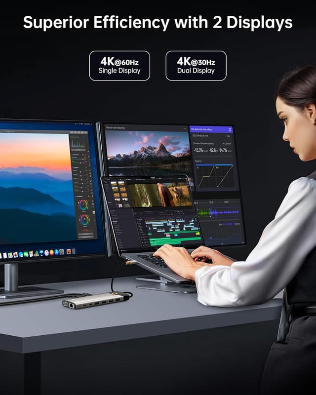 Thumbnail 2 de NOVOO USB C Docking Station 15-in-1 đź–Ą