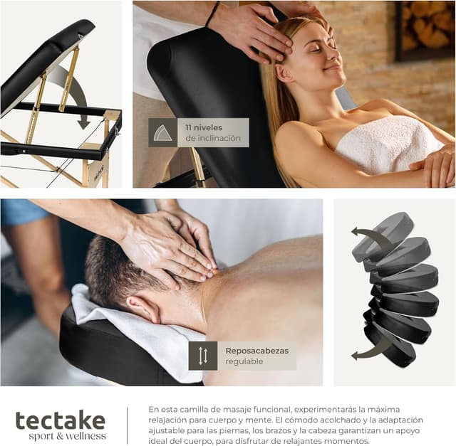 Thumbnail 6 de tectake Camilla Masaje Plegable 250 kg