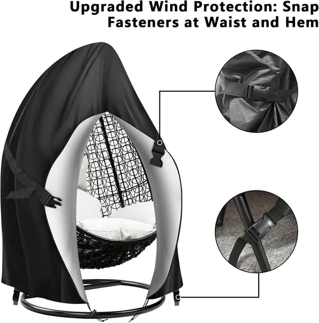 Detalle de Emwel 230x200cm egg chair cover