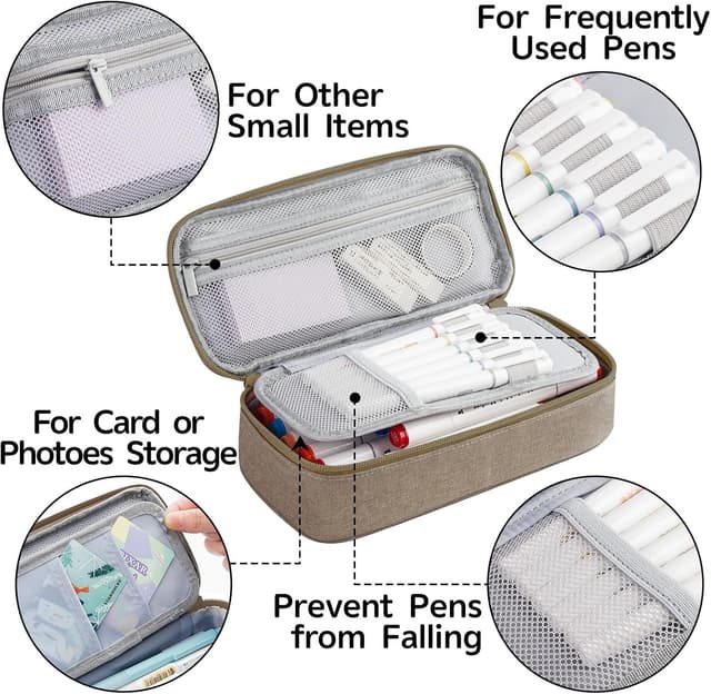 Detalle de WEMATE Large Pencil Case 9x4.3in