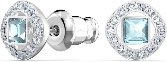 Detalle 2 de Swarovski Una Angelic pendientes botón azules ✨🪄