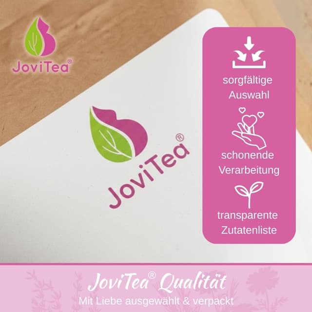 Thumbnail 6 de JoviTea Glücklich Schwanger Tee BIO – traditionelle Kräutermischung, koffeinfrei, zuckerfrei, 75 g