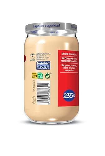 Detalle de Nutribén Potitos Tarrito de Pollo con Patatitas (pack 6) para bebés desde 6 meses