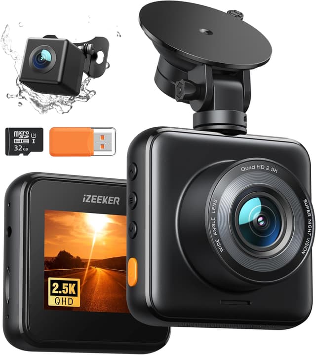 Detalle de iZEEKER iD220 2.5K Dual Dash Cam