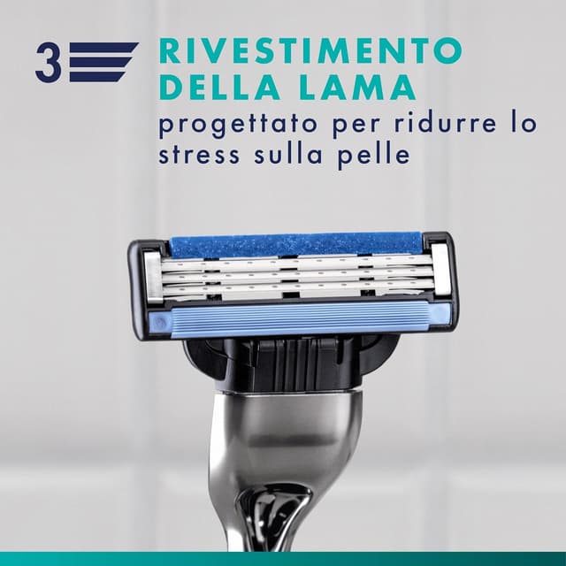 Detalle 2 de Gillette Mach3 Base 20 lamette di ricambio per rasoio manuale