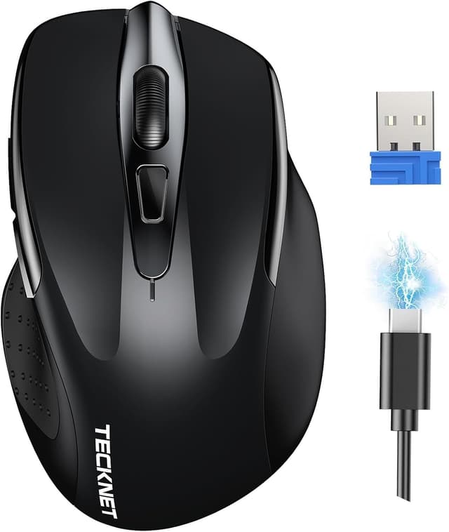 Detalle de TECKNET Rechargeable Wireless Mouse 4800DPI