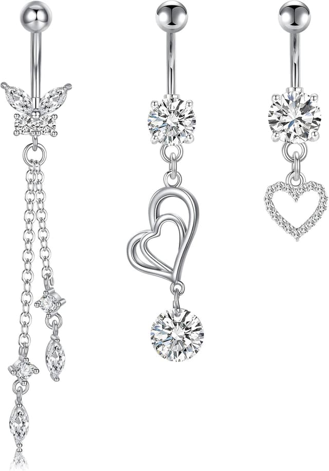 Thumbnail 2 de Longita 10mm Dangly Belly Button Bars