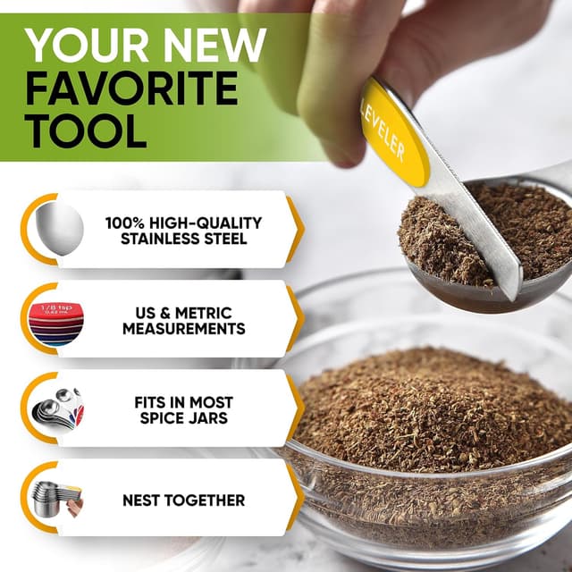 Thumbnail 4 de Spring Chef Magnetic Measuring Cups & Spoons Set of 15 🧂