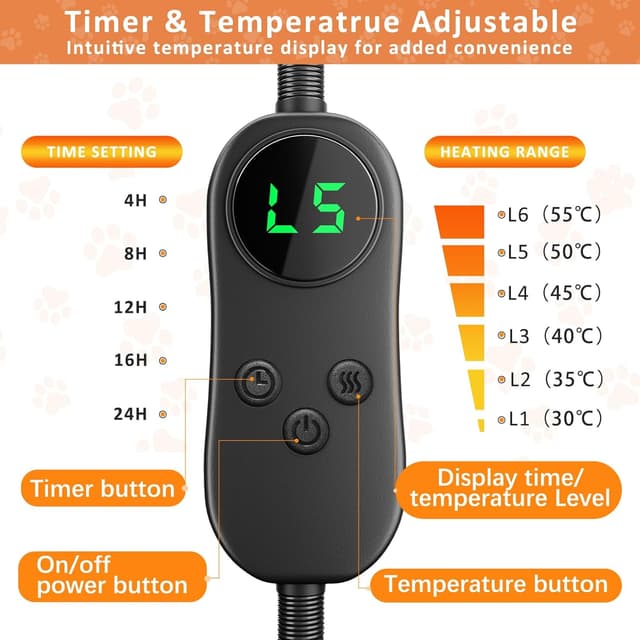 Detalle de Dog Heat Pad Electric 40 x 70cm