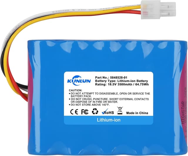 Detalle de KUNLUN 18.5V 3.500 mAh Ersatzakku für Mähroboter