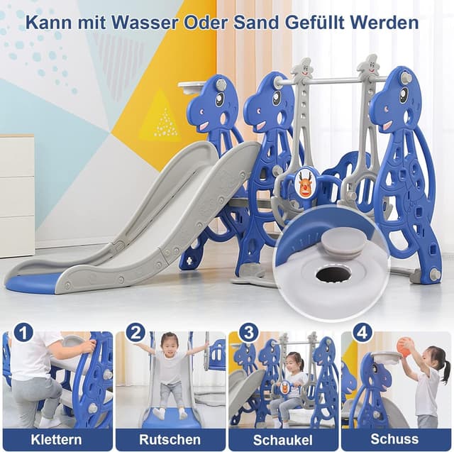 Detalle 1 de LARS360 LARS360 4-in-1 Spielplatzset 145 cm