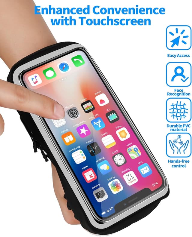 Thumbnail 4 de Razobws Porta telefono da braccio regolabile per corsa fino a 6,9"