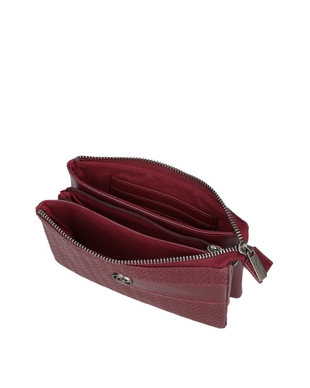 Thumbnail 3 de Pepe Jeans Sprig monedero burdeos, 3 compartimentos