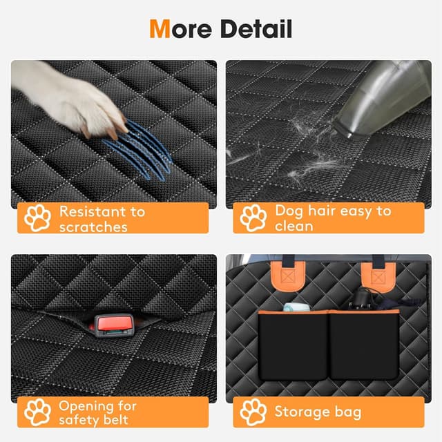 Thumbnail 5 de JOEJOY Dog Car Seat Cover 55.9in