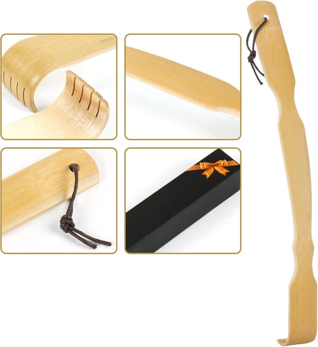 Detalle de WARMLIFE bamboo back scratcher 17 inch