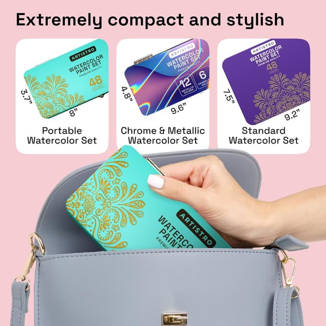 Thumbnail 5 de ARTISTRO Watercolour Paint Set with metallics 🎨