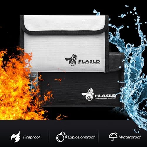 Thumbnail 3 de FLASLD Bolsa Ignífuga 20x12.7 cm 2 Piezas