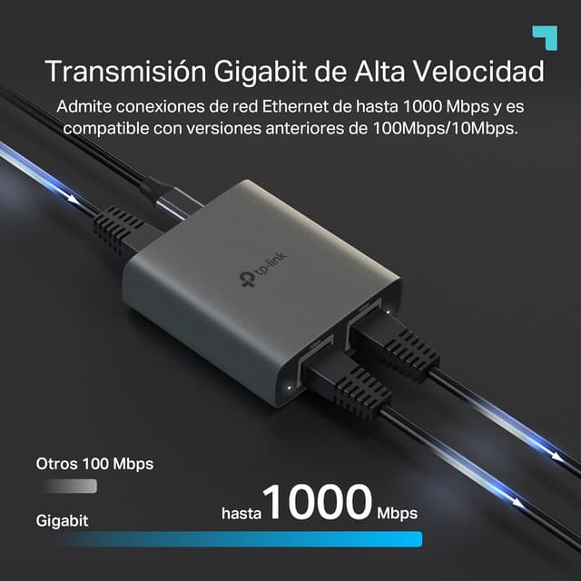 Thumbnail 4 de TP-Link EH210 Adaptador Ethernet 1 a 2 puertos 1000 Mbps 📡