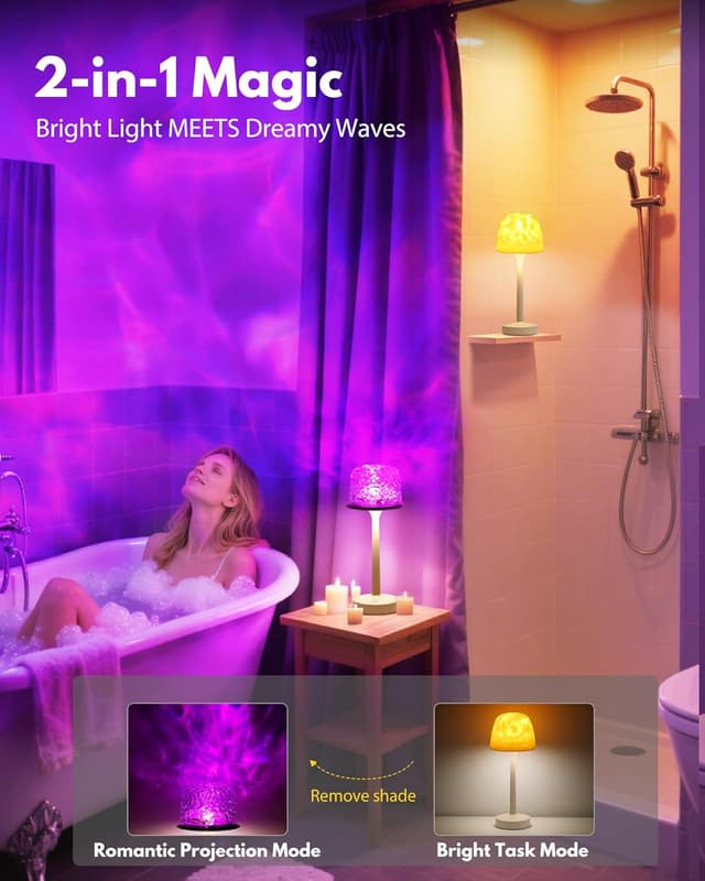 Detalle 2 de Funlenry Spa-Like Shower Lamp 16‑colour projector