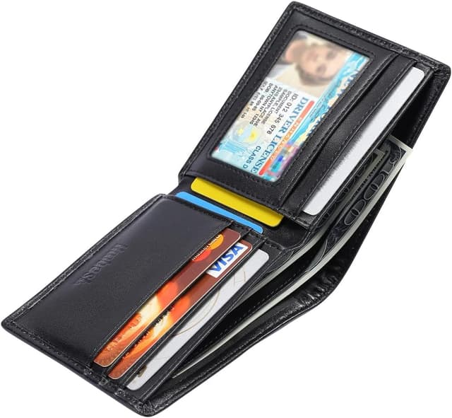Detalle 2 de Hoobest RFID Blocking Genuine Leather Wallet