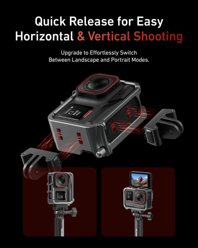 Detalle de Insta360 Ace protective frame cage with quick release