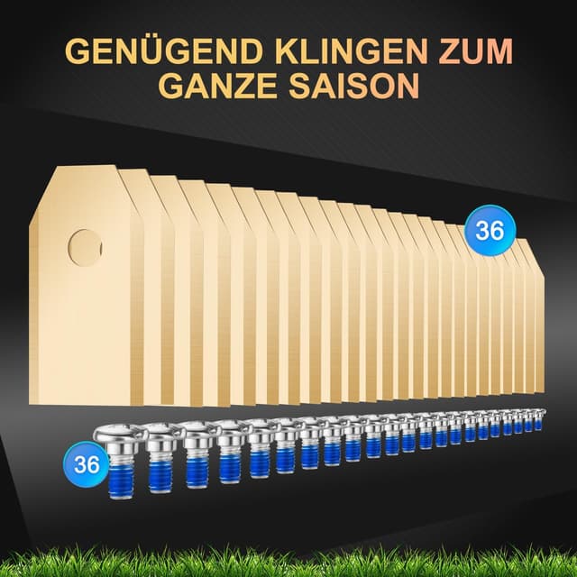 Thumbnail 6 de 36 Ersatzklingen für Segway Navimow (i-Serie, H-Serie, X-Serie) inkl. Schrauben mit Gewindesicherung