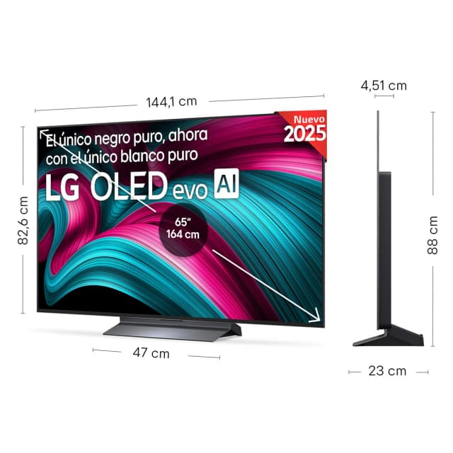 Detalle de LG OLED65C56LB TV OLED evo AI C5 65" Smart TV 4K reacondicionado grado A