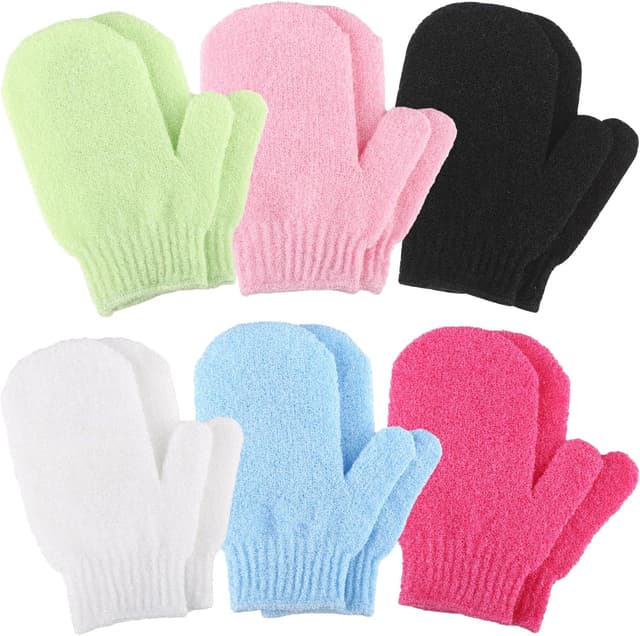 Detalle de Exfoliating gloves 12pc bamboo mitts