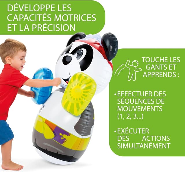 Detalle 1 de Chicco Panda Boxing Coach 🥊, Saco Inflable Divertido para Niños