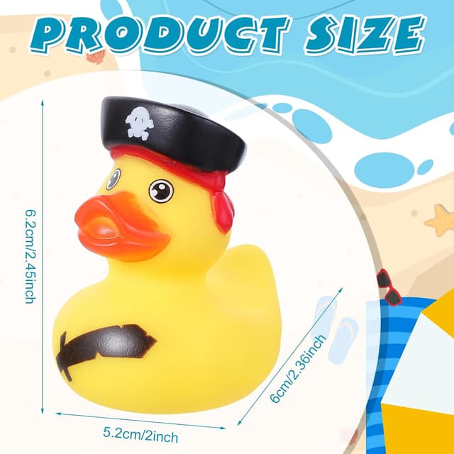 Detalle 2 de 30 Pcs Rubber Duck Assorted Bath Toys (Plastic Rubber Duckies) – Bag Fillers & Party Favour Ducks