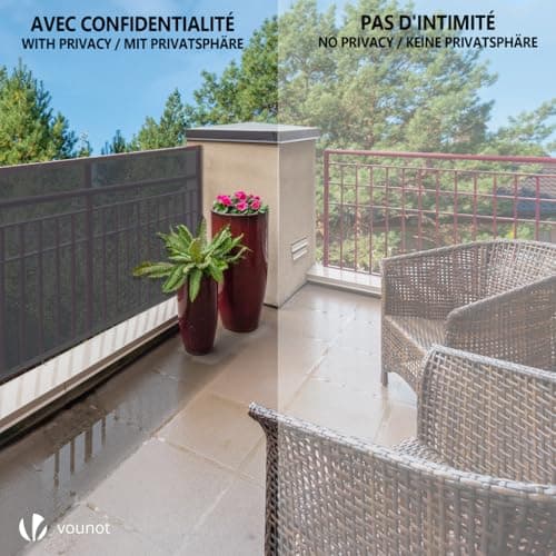 Thumbnail 6 de VOUNOT Malla Sombreo 1,5×10 m para privacidad