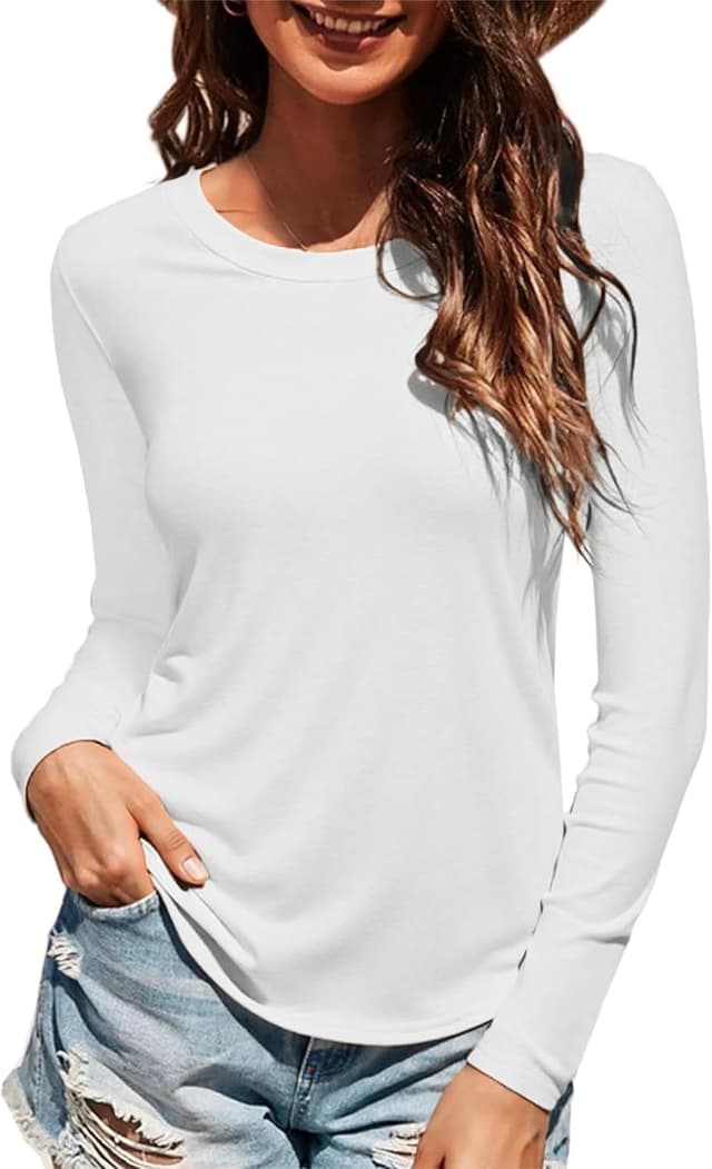 Detalle de T-shirt manches longues femme Wayleb, S-XXL