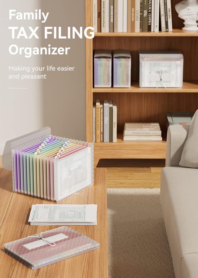 Detalle de ABC life A4 expanding file organiser 13 pockets