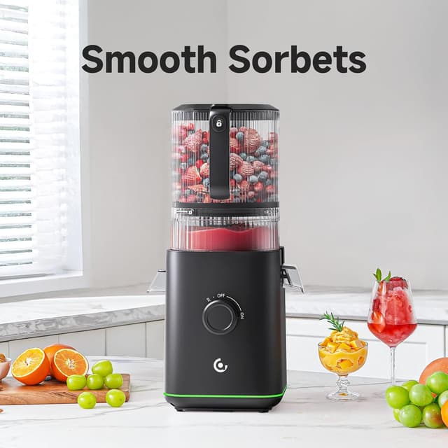 Thumbnail 6 de VANDISELL 3-in-1 Cold Press Juicer Machine with 6.5" Feed Chute and 100oz Capacity (Matte Black)