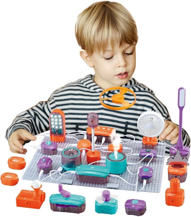 Detalle de Kit di costruzione elettronica RHD da 3 anni: 150 esperimenti e 53 componenti STEM