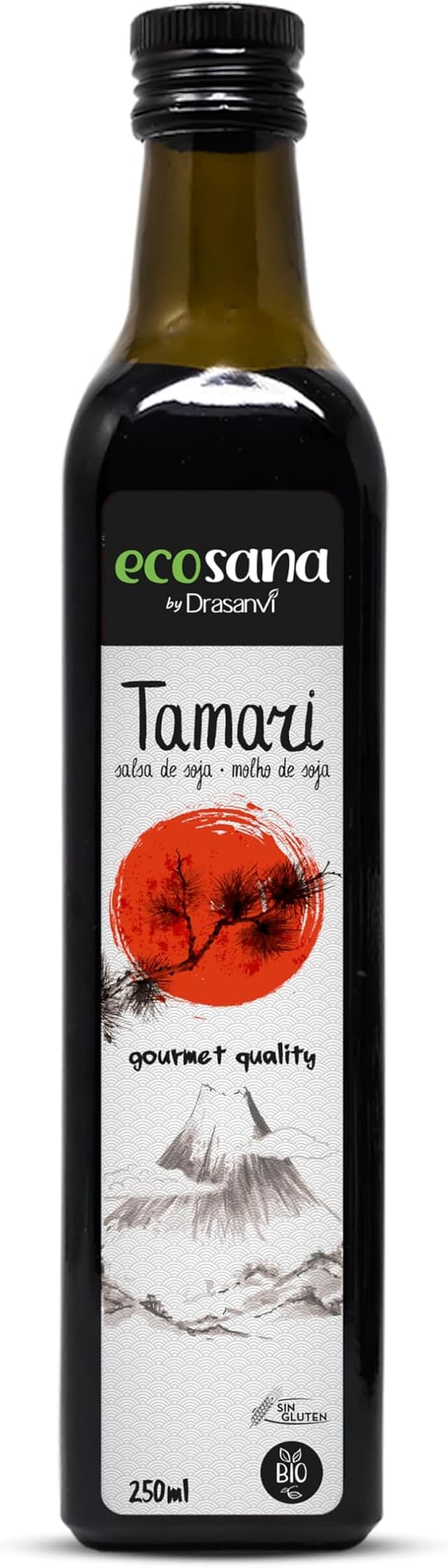 Imagen de Ecosana Salsa Tamari Bio Vegana Sin Gluten 250ml 🍜 en OfertitasTOP