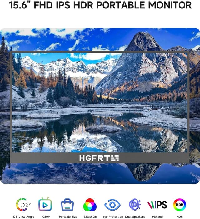 Detalle de HGFRTEE monitor touch portatile 15,6 FHD