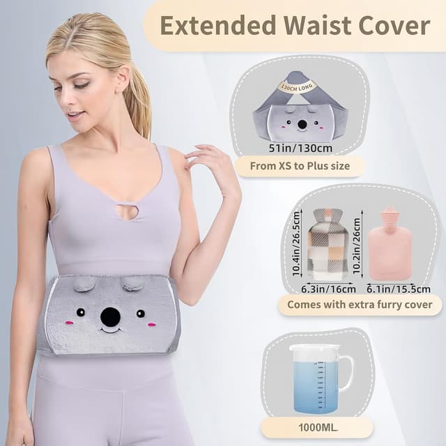 Thumbnail 1 de Dibikou Hot Water Bottle Belt 1L for Back Relief ♨