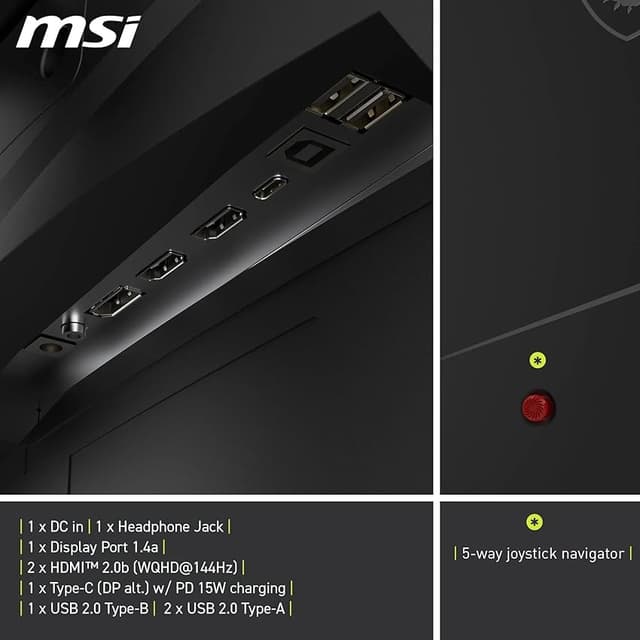 Thumbnail 5 de MSI MAG 275CQRF QD Monitor gaming 27" WQHD 180 Hz